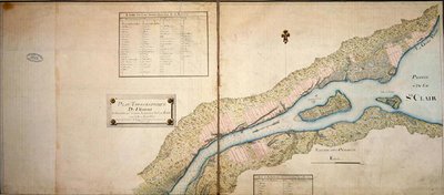 Topographical Map of Detroit by French School